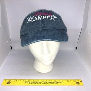 Adams Happy Camper Blue Ball Cap OSFM Hiking Travel